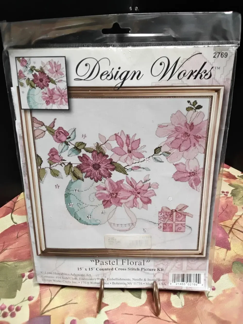 Design Works Pastel Floral 15 x 15 Cross Stitch New in package